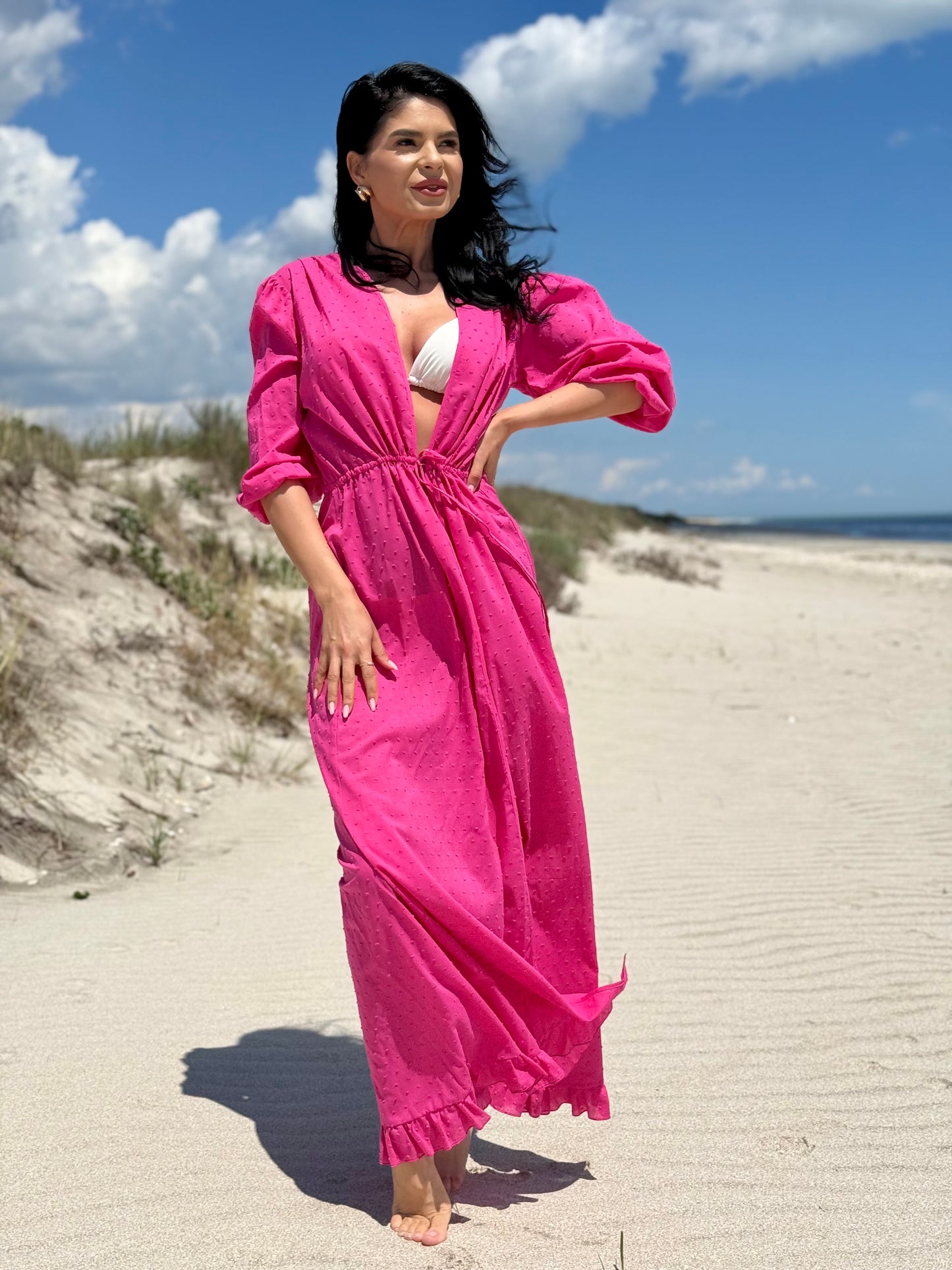 Rochie de Plaja Azure - Fucsia