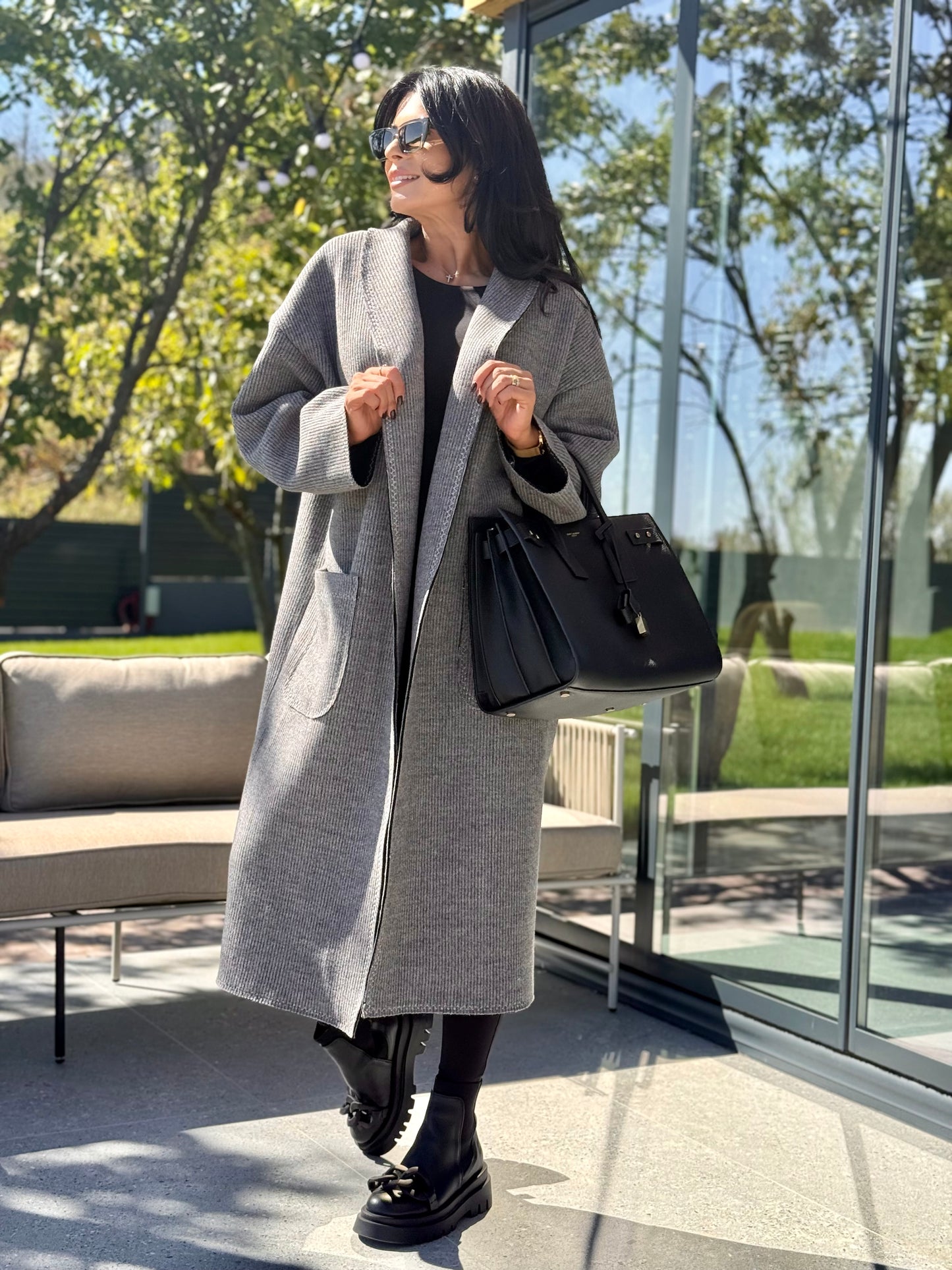 Palton Milanno - Medium Gray