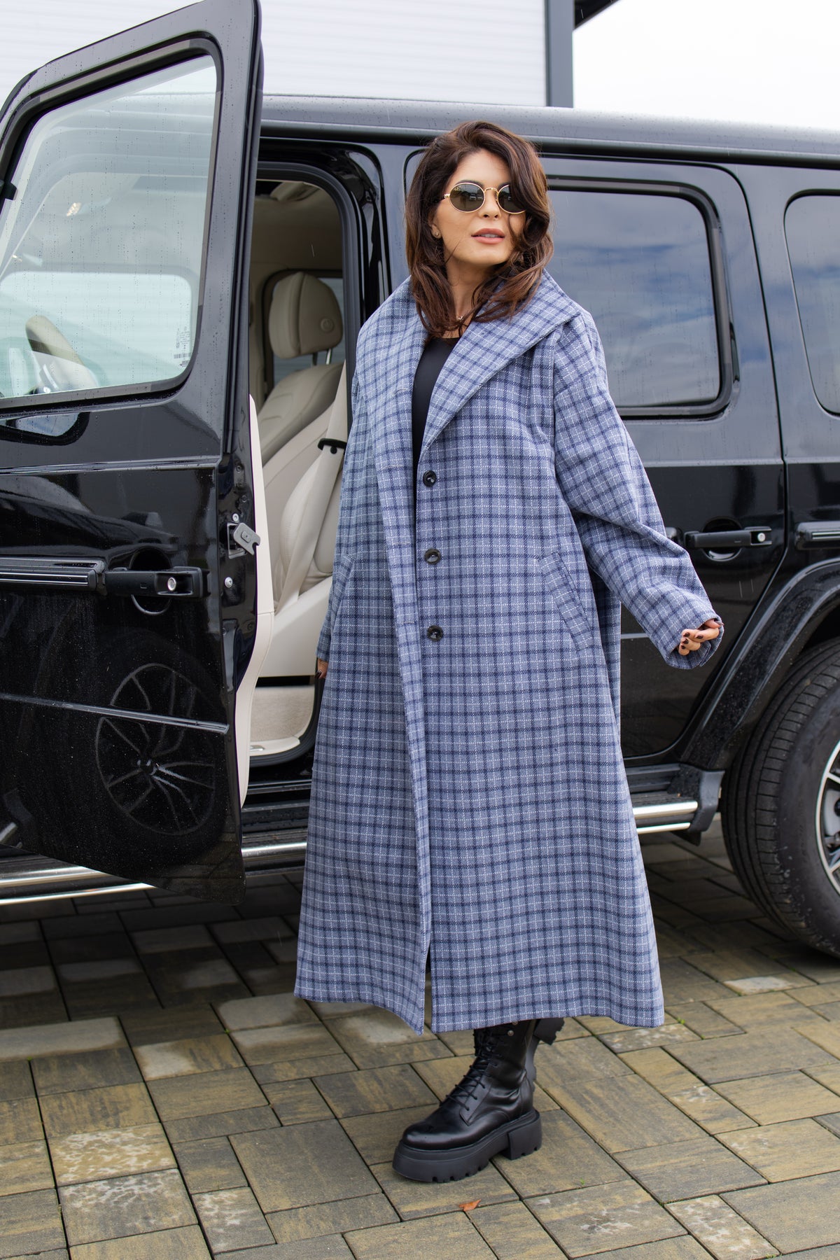 Palton Oversize - Blue Grey