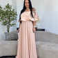 Rochie Lunga ELIZA  - Piersica Deschisa