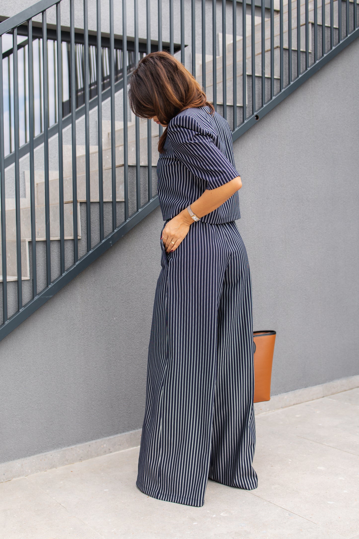 Set Matilda - Navy Pinstripe