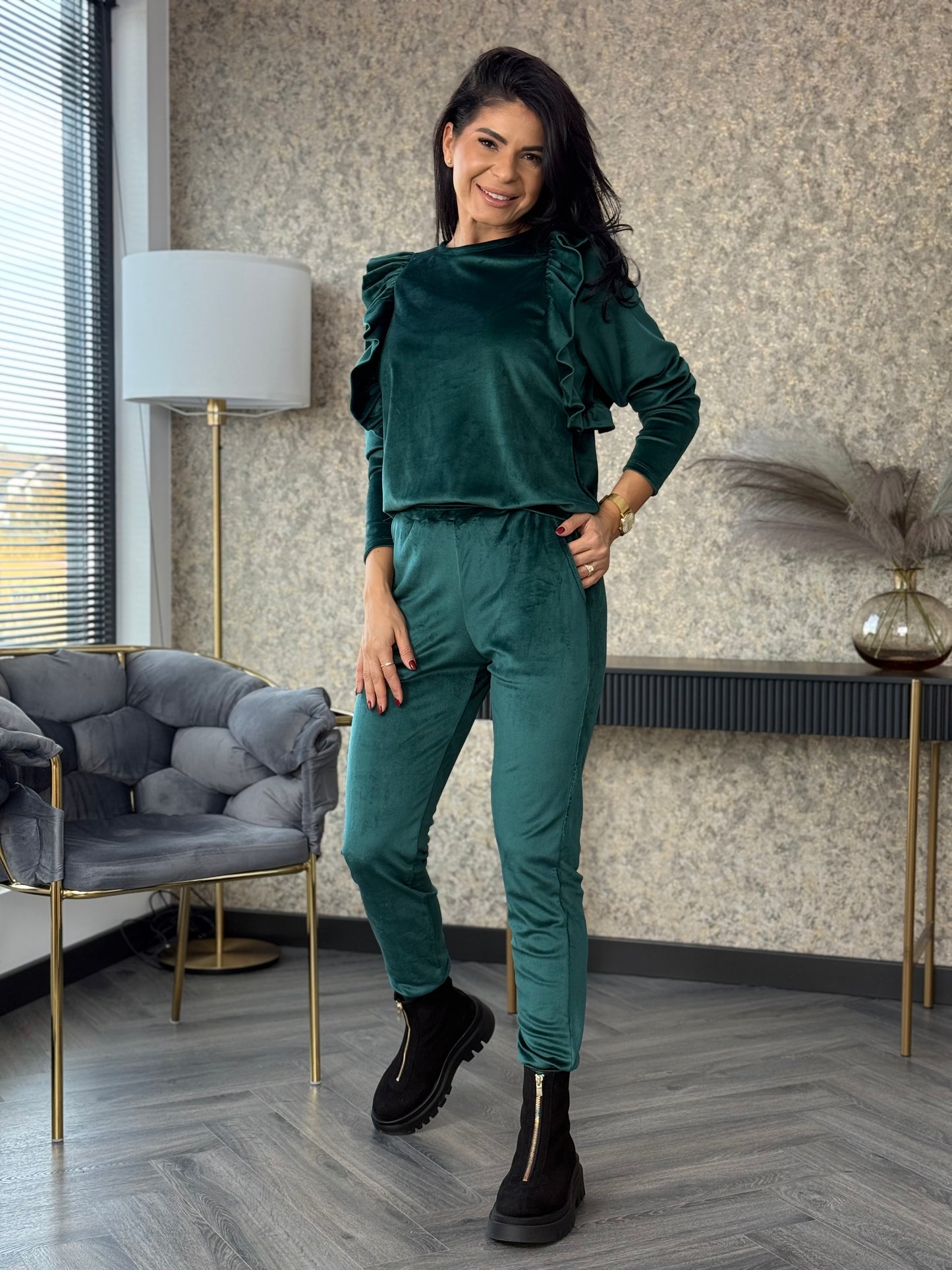 Costum ELLA - Verde Smarald