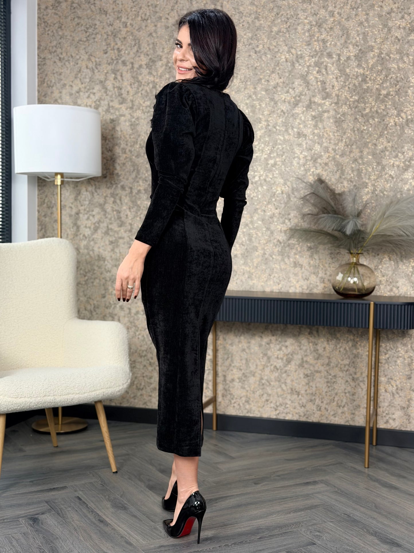 Rochie Florence - Black Velvet