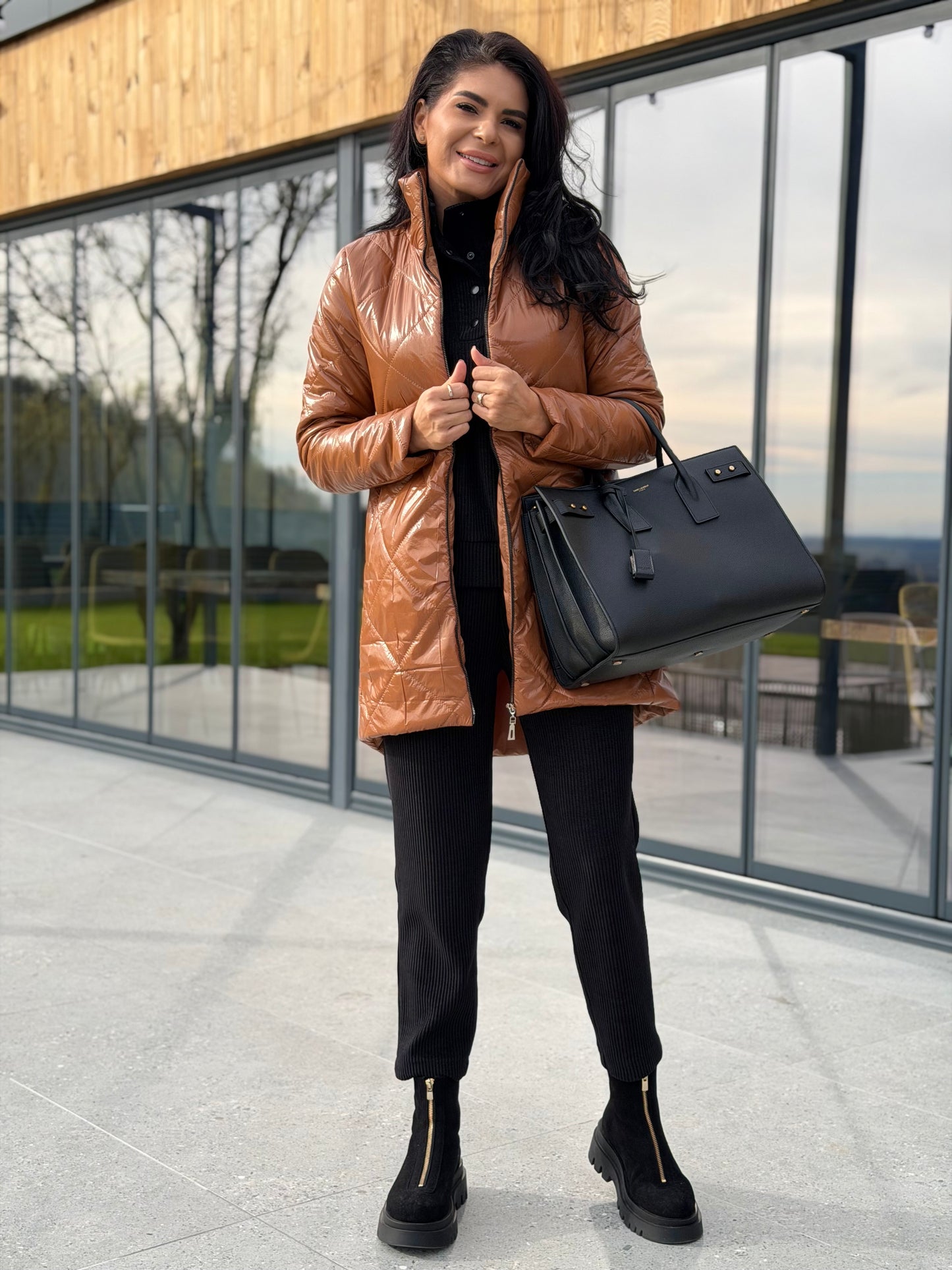 Geaca Amelia - Caramel Brown