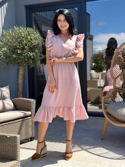 Rochie Serena - Roz Pudra