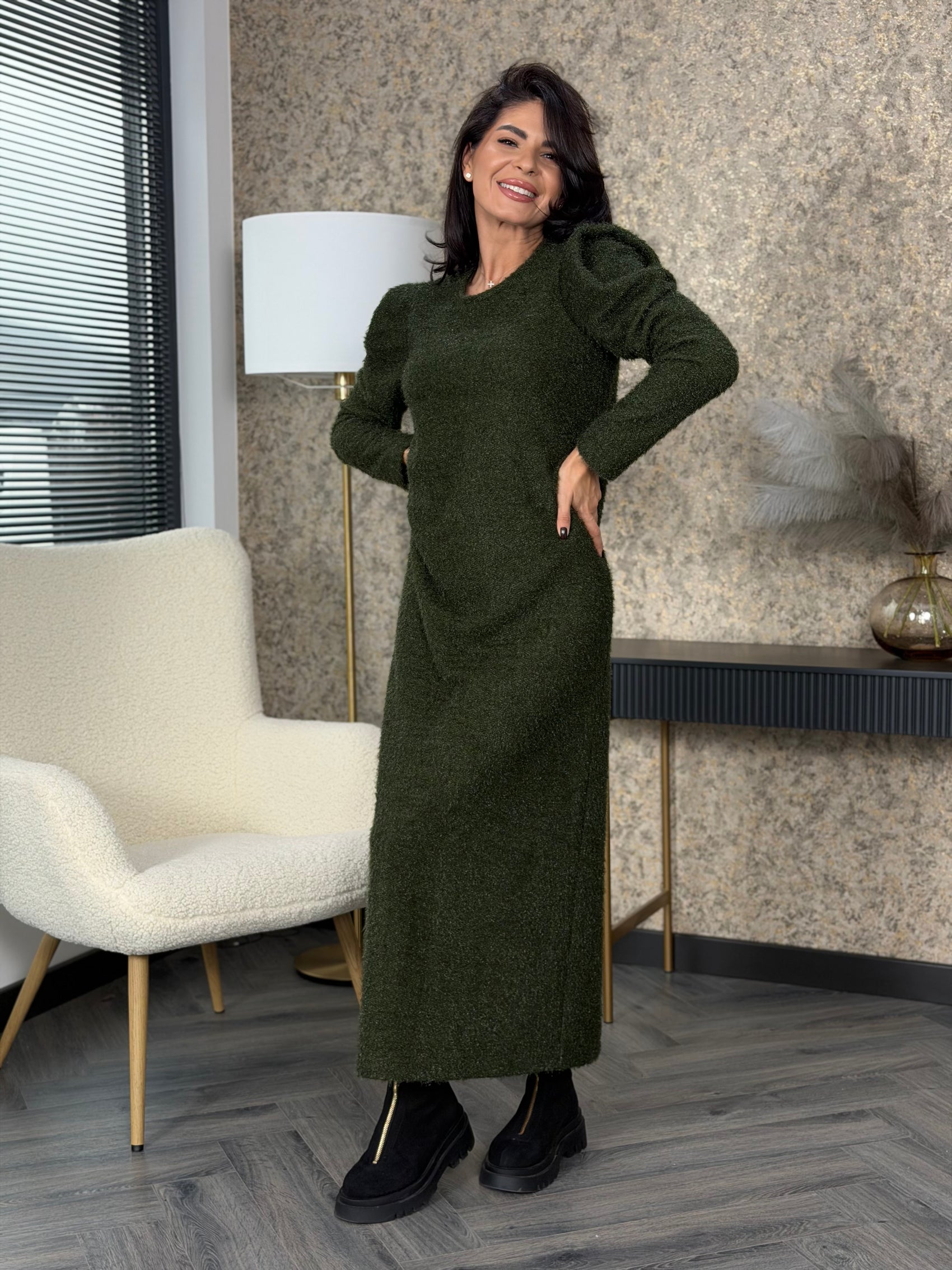 Rochie Skyler - Green Forest