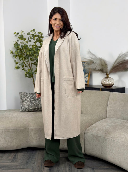 Palton Katia - Bej Nisipiu