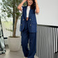 Costum Sunsset - Navy Pinstripe