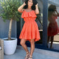 Rochie Natalia - Orange