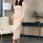 Rochie Florence - Champagne Velvet