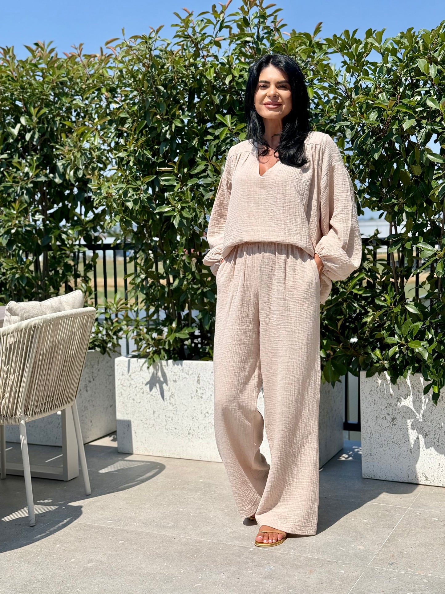 Set Muselina Samara - Creamy
