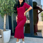 Rochie Casia - Bordo