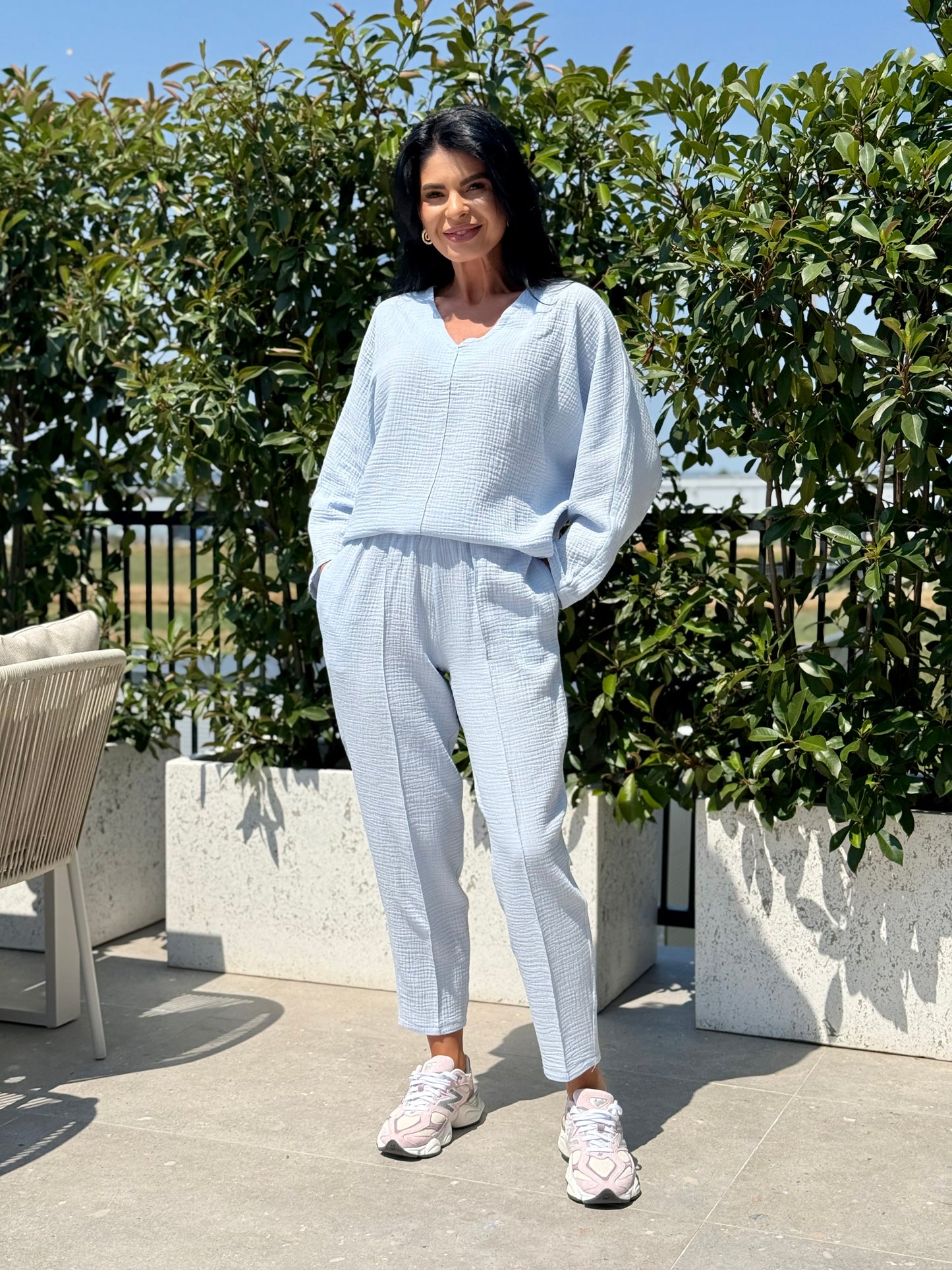 Set Muselina Vera - Baby Blue