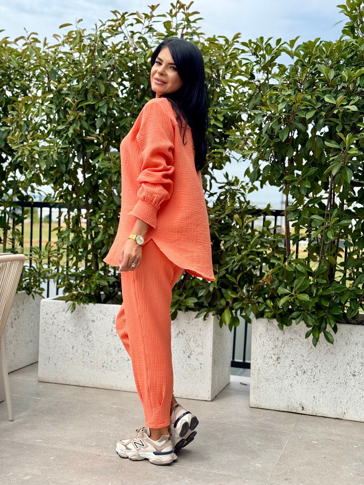 Set Muselina Nika - Orange