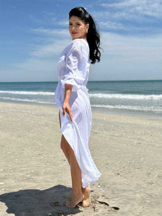 Rochie de Plaja Azure - Alb