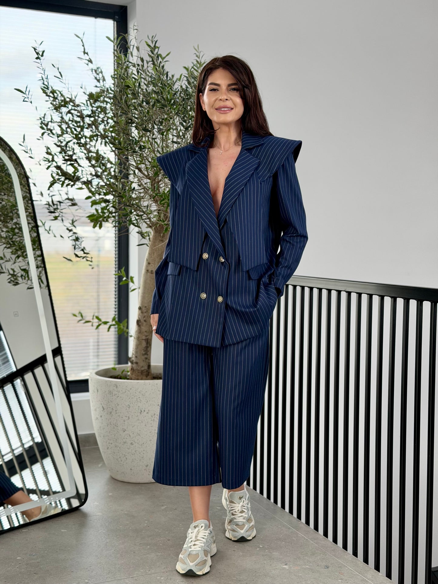 Costum Bunny - Navy Pinstripe