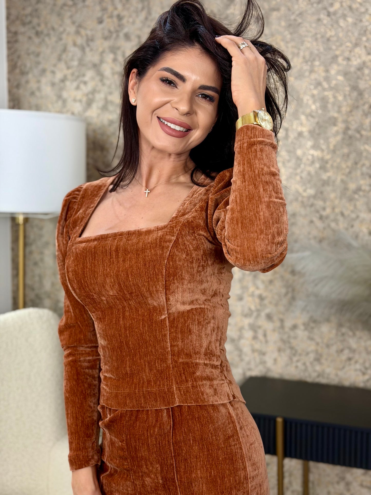 Set Madeleine - Terracotta Velvet