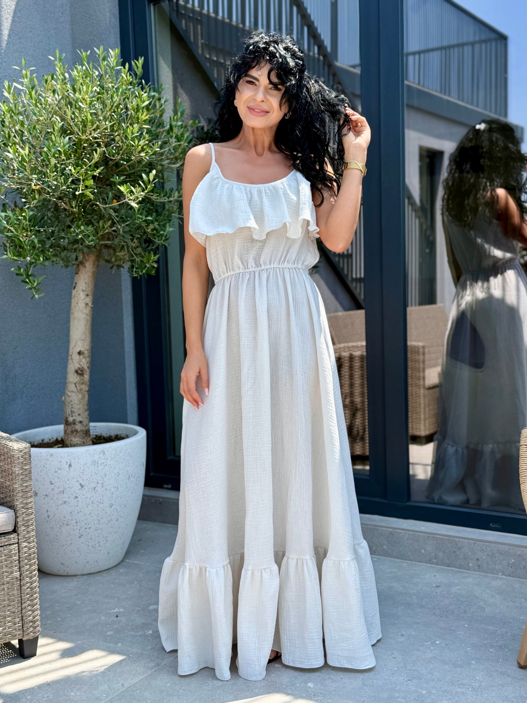 Rochie Rozalia - Alb Ivoire