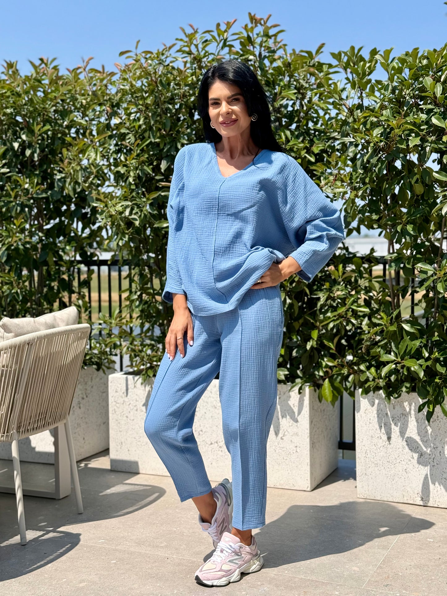 Set Muselina Vera - Dark Blue