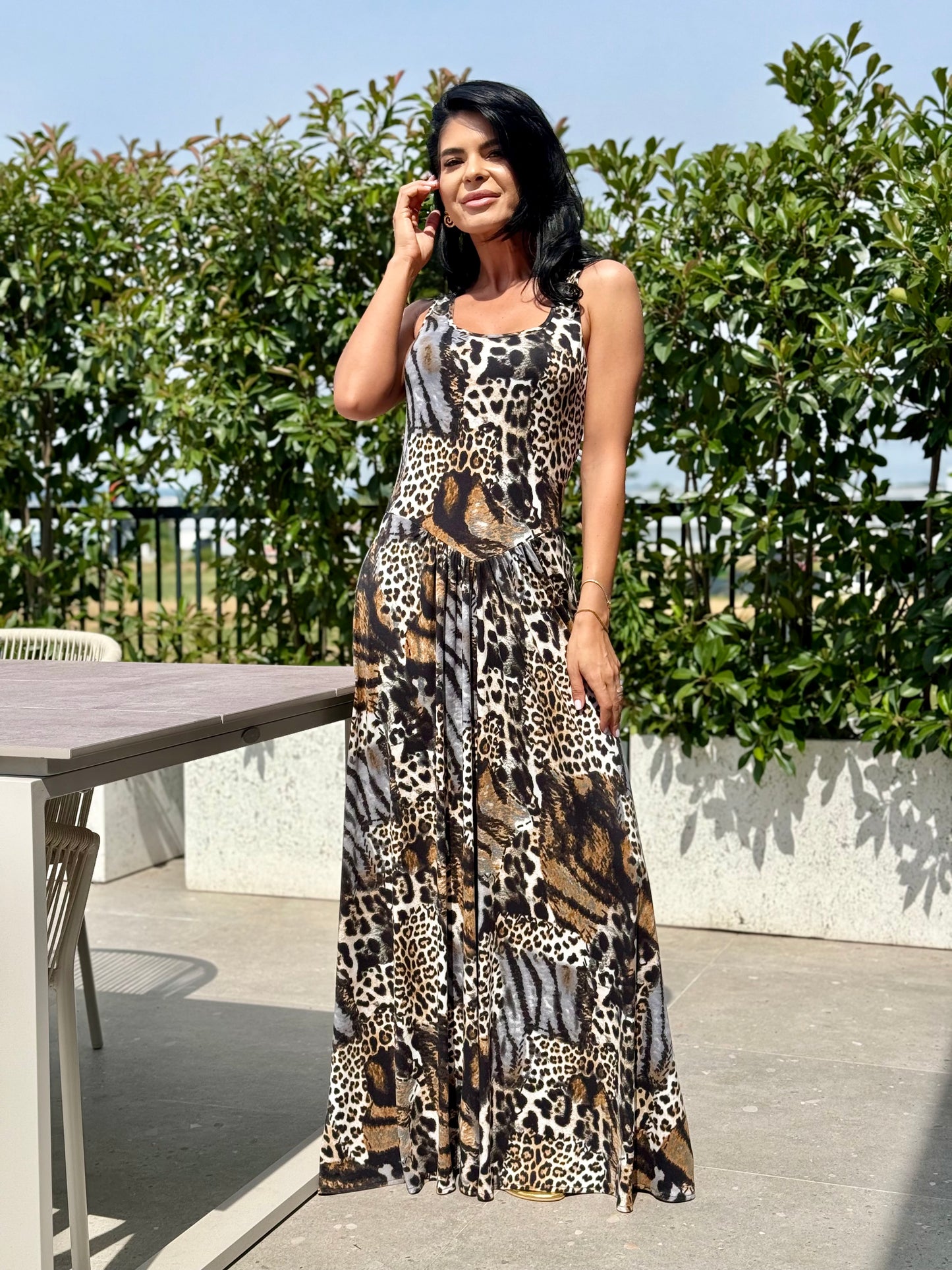 Rochie Roma - Wild Print