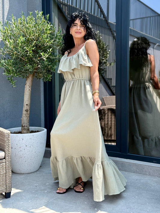 Rochie Rozalia - Olive