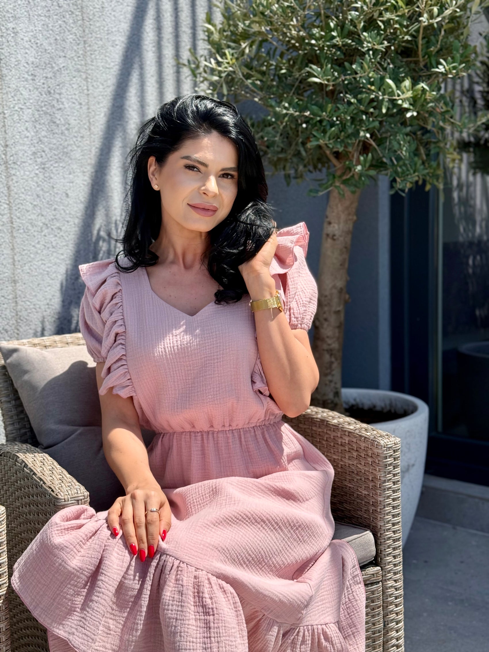 Rochie Serena - Roz Pudra