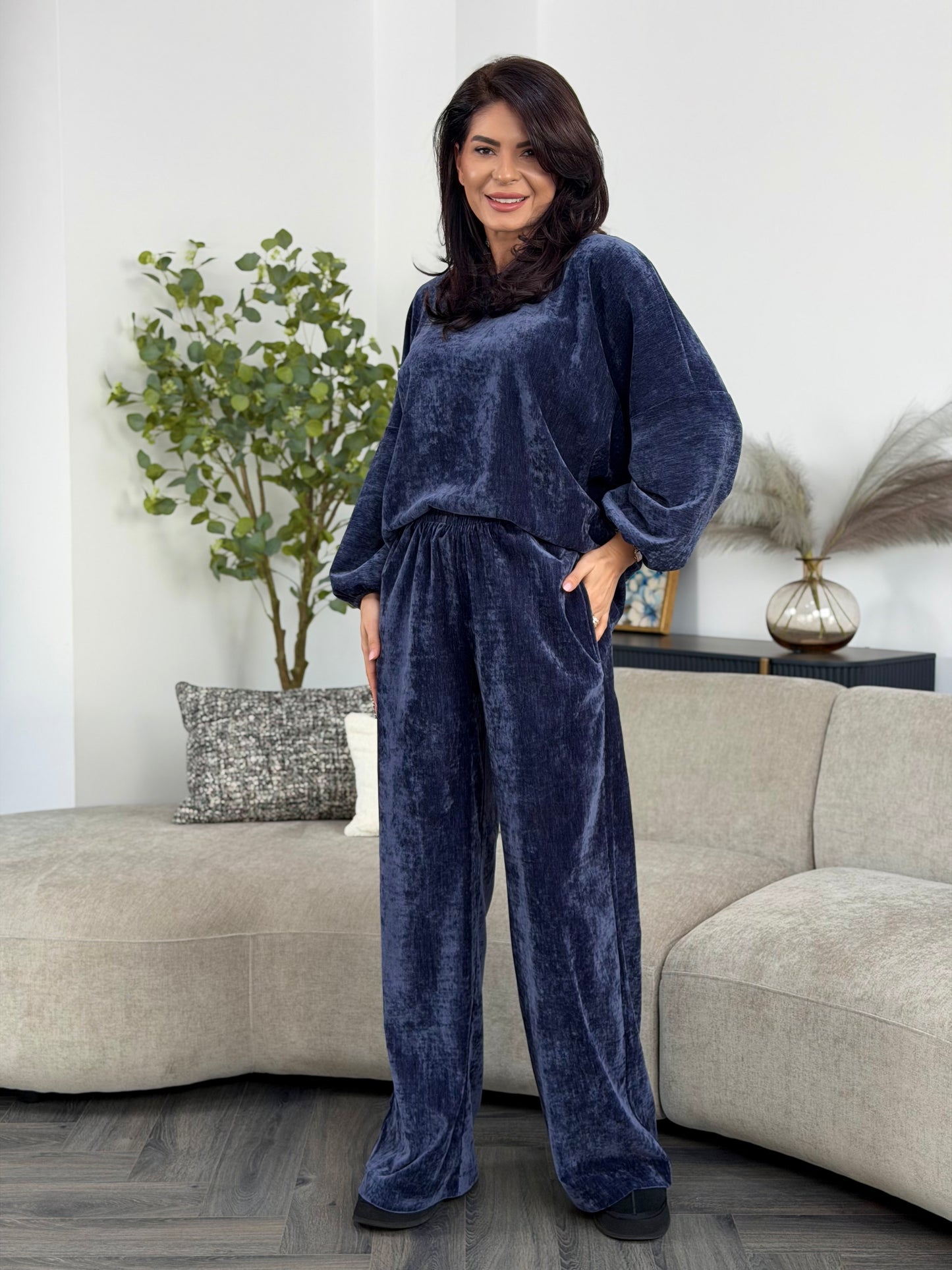 Set Arles - Steel Blue Velvet