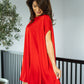 Rochie Bellagio - Coral Red