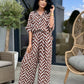 Costum Flower - Brown Graphic Leaf