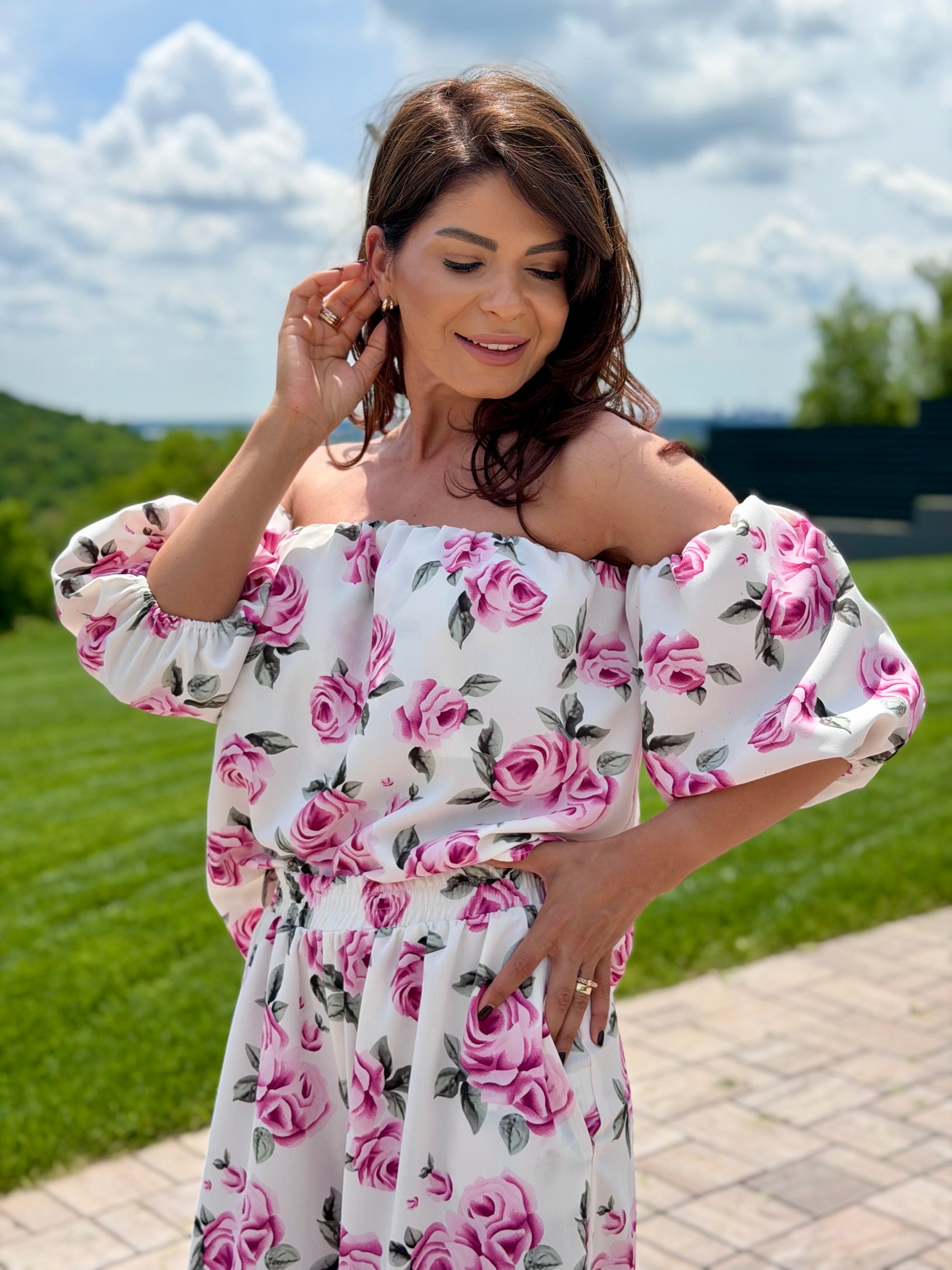 Set Flamenco - Pink Roses