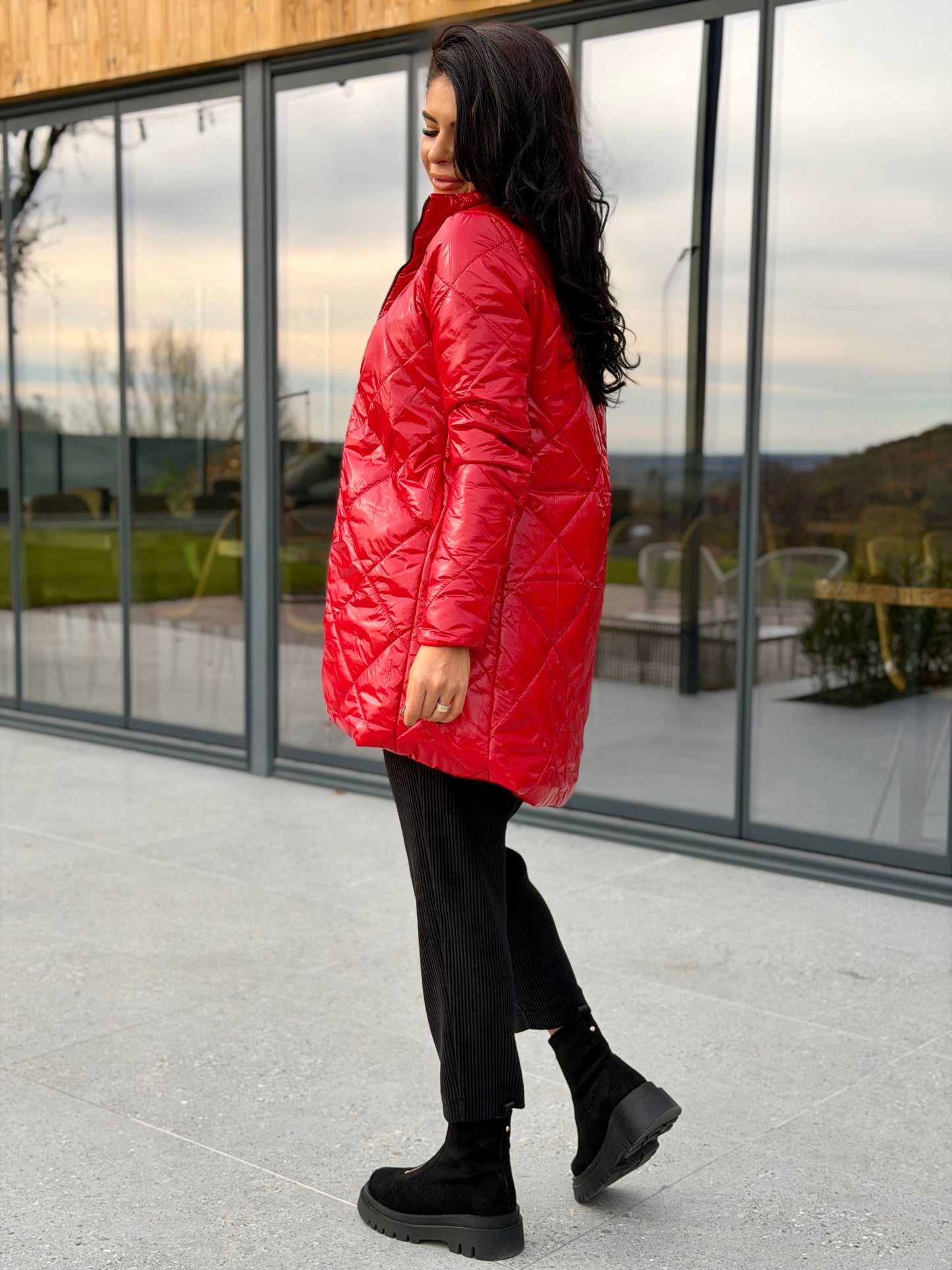 Geaca Amelia - Cherry Red