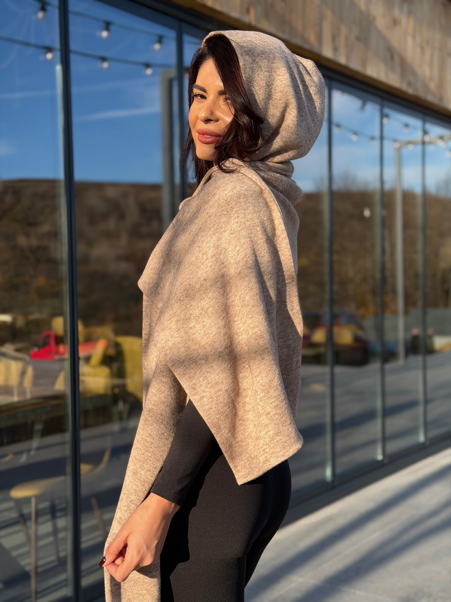 Hooded Scarf - Gold Sand