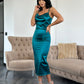 Rochie Pretty - Verde cristal