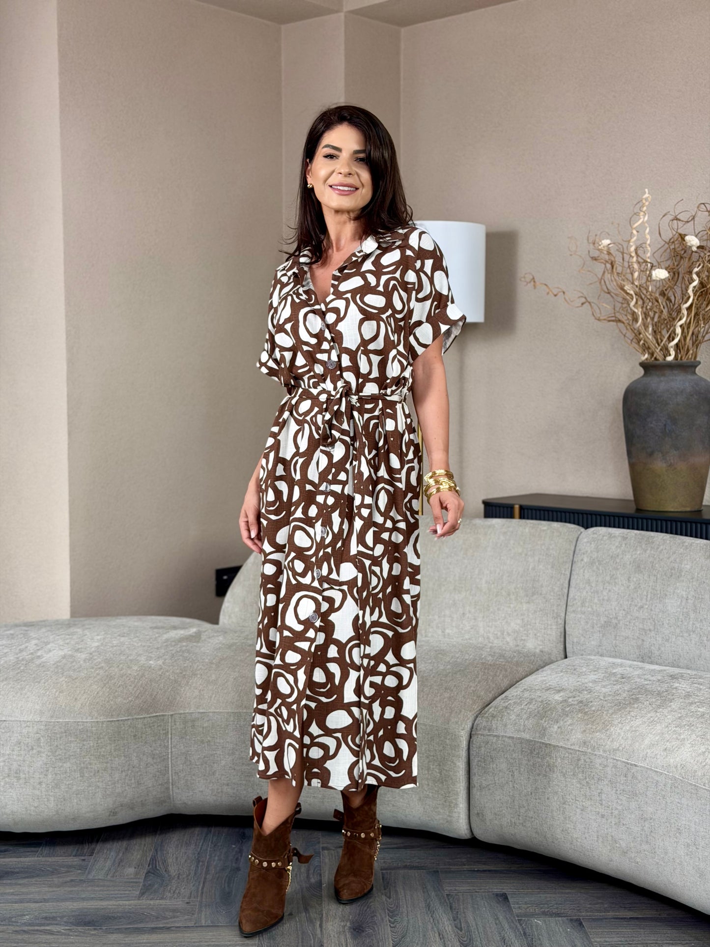 Rochie Cammy - Desert Sand Print