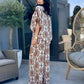 Costum Flora - Brown Print