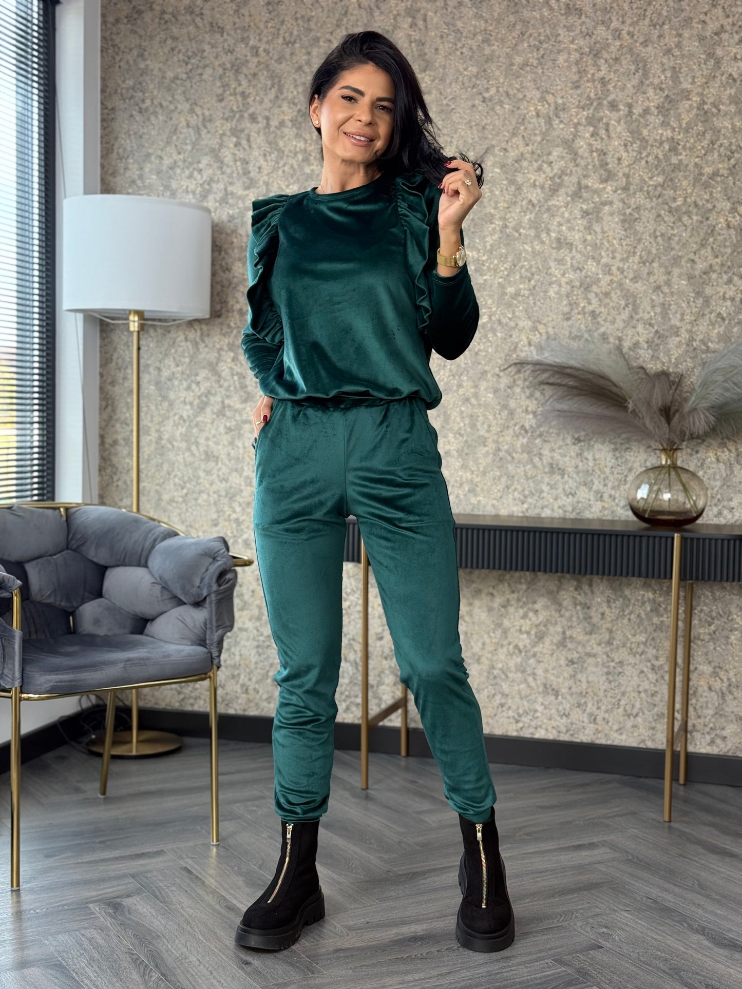 Costum ELLA - Verde Smarald