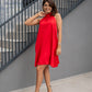 Rochie Lotus - Coral Red