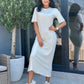 Rochie Casia - Alb Ivoire