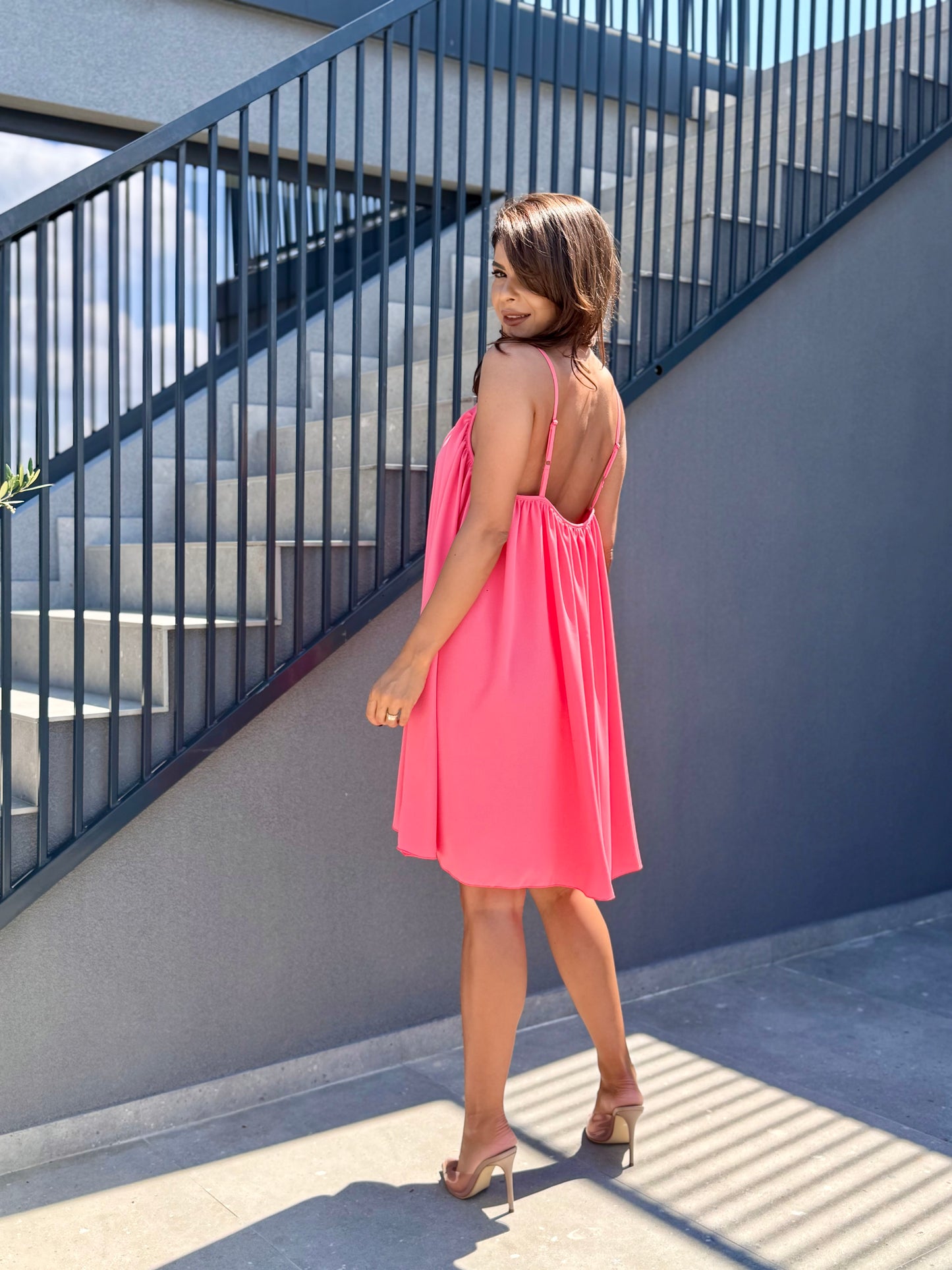 Rochie Voille - Coral