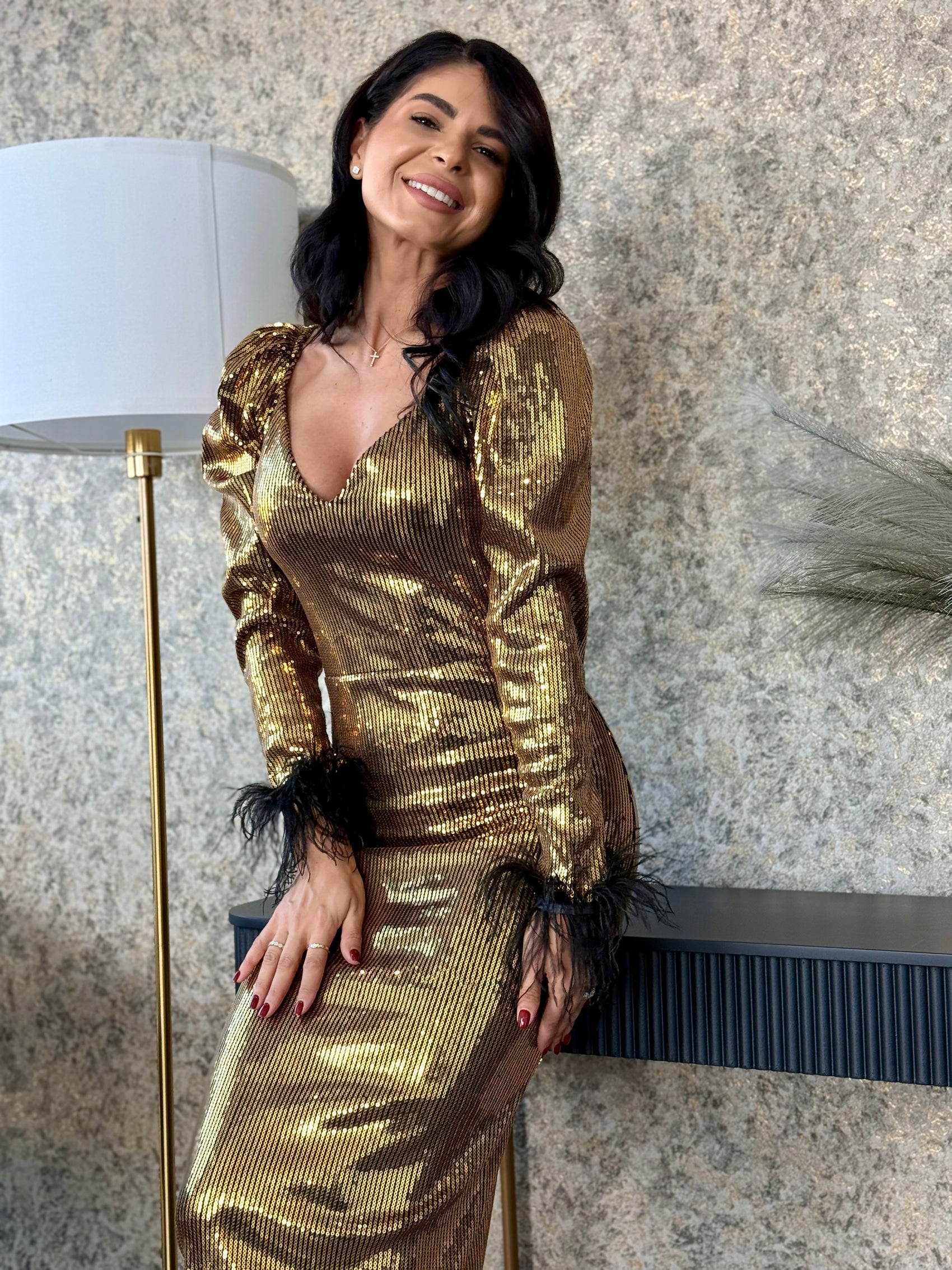 Rochie Elizabeth - Gold