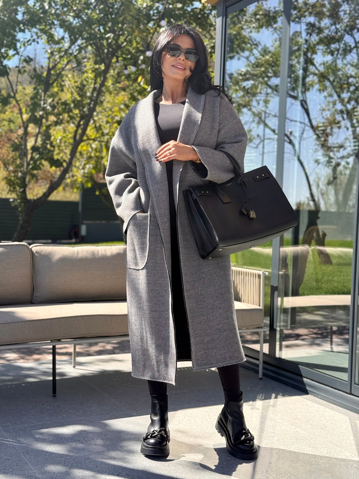 Palton Milanno - Medium Gray