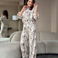 Set Maja - Beige Brush Print