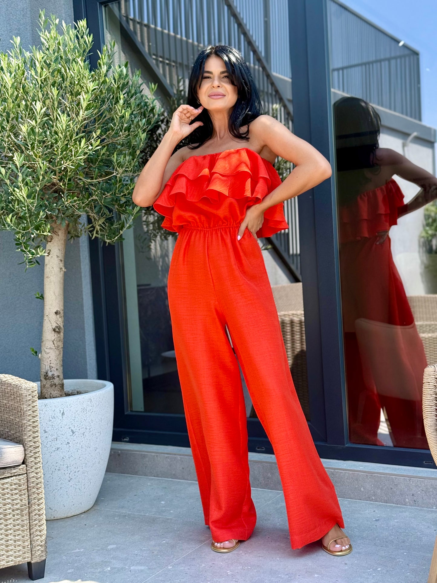 Salopeta Anika - Fire Red