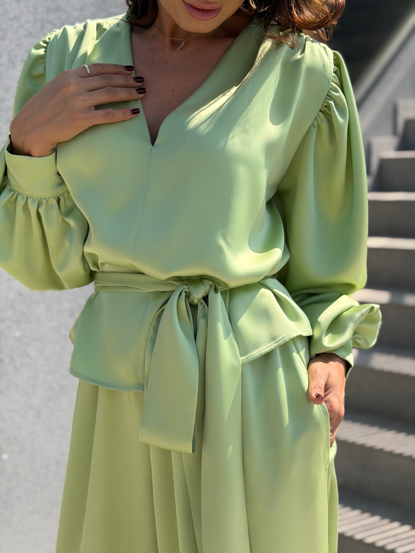 Costum Perla - Soft Pistachio
