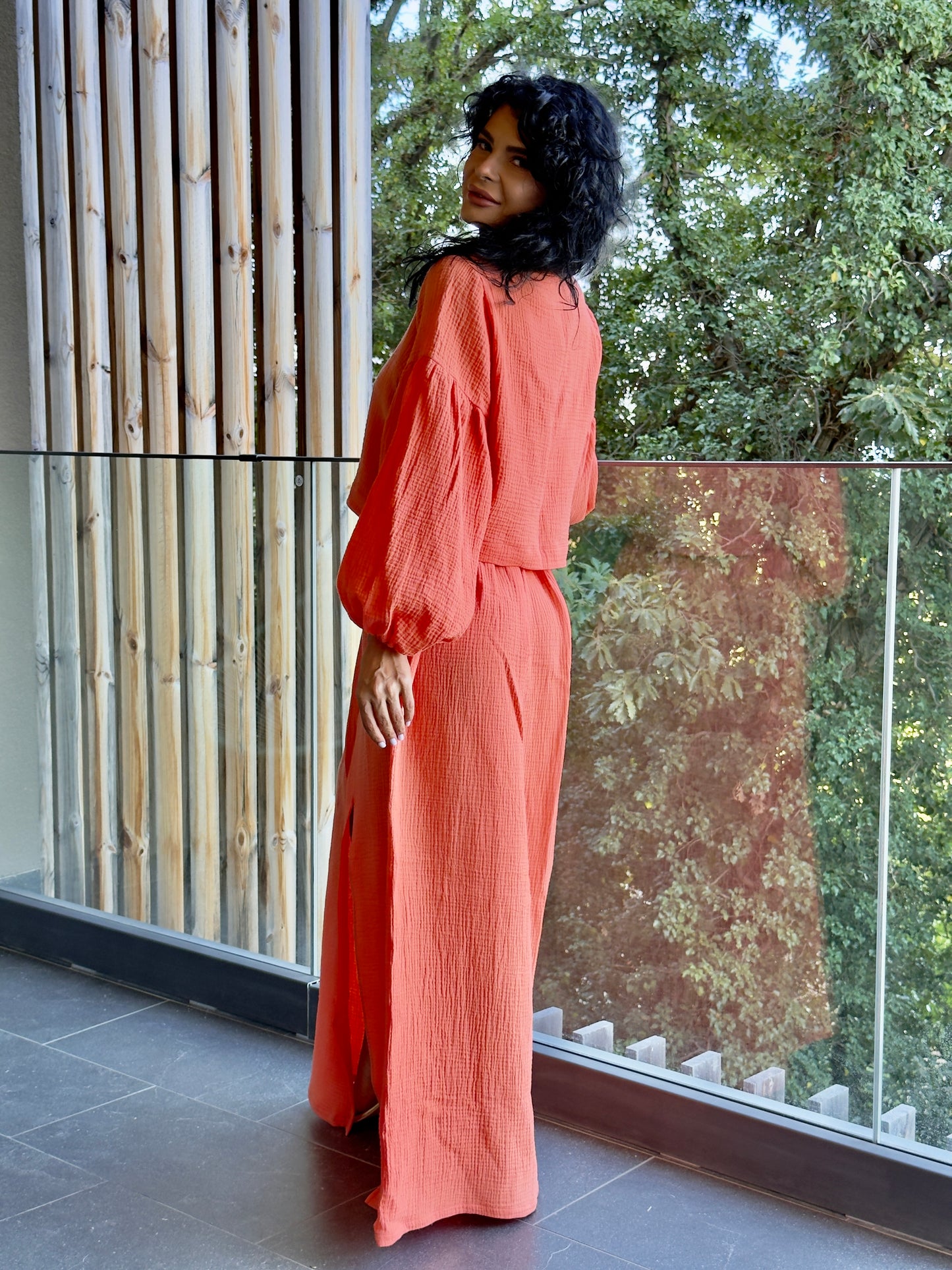 Set Muselina Adalin - Orange