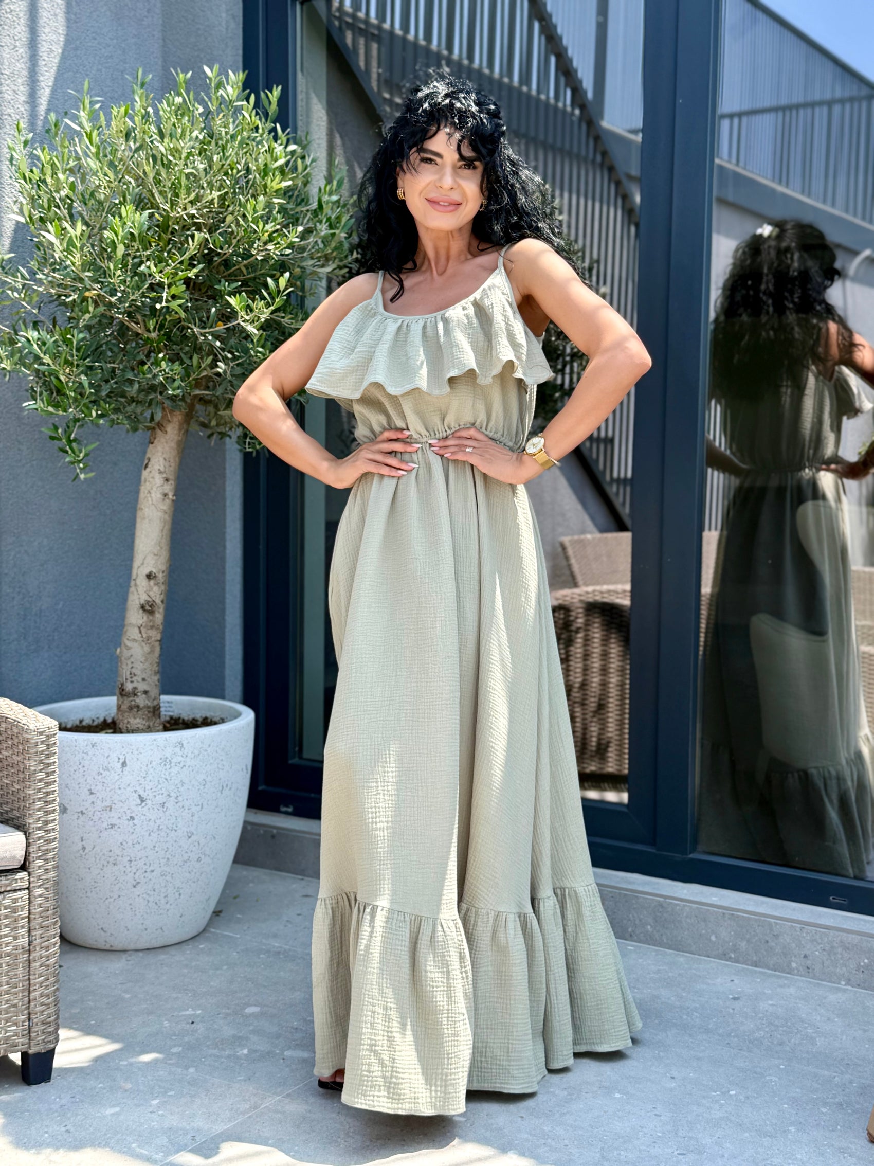 Rochie Rozalia - Olive