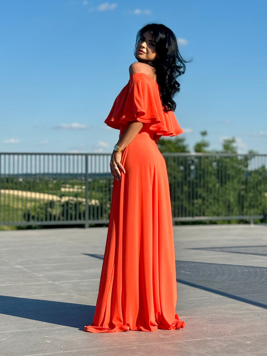 Rochie Lunga ELIZA  - Orange