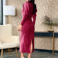 Rochie Florence - Berry Velvet