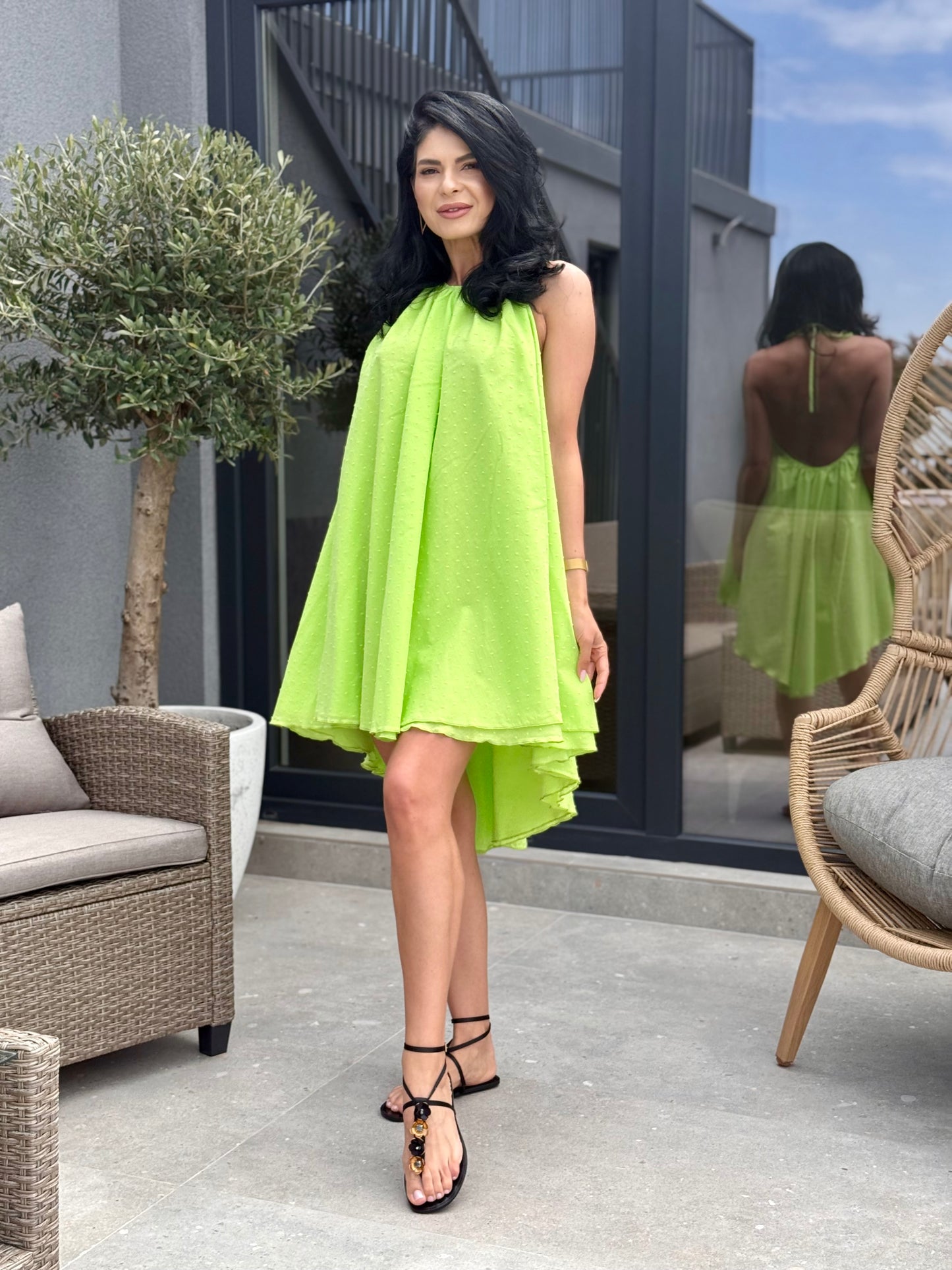 Rochie Eclipse - Verde Neon