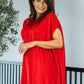Rochie Bellagio - Coral Red